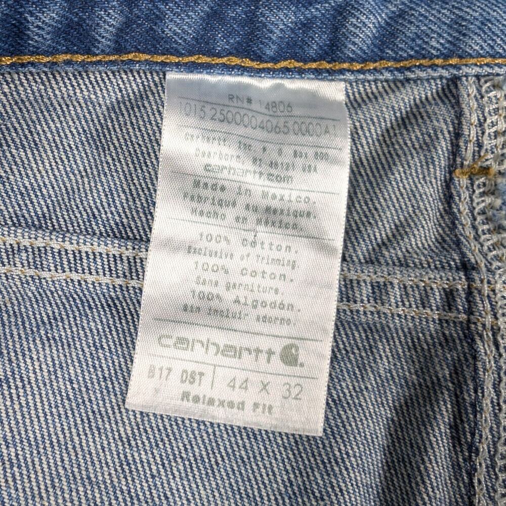 Carhartt Jeans Mens Size 42x31 Blue Relaxed Fit Jeans - Picture 2 of 7